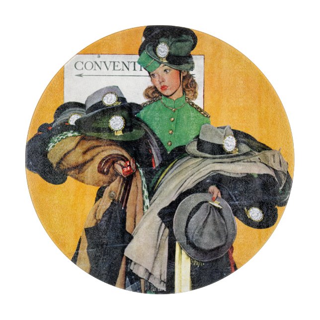 Hatcheck Girl Schneidebrett (Vorderseite)