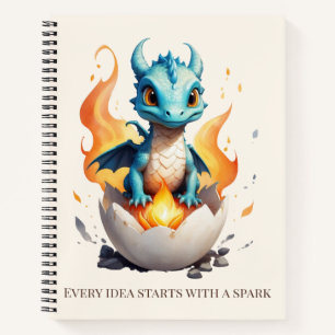 Hatching Baby Dragon Spark Notizbuch
