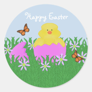 Hatching Baby Duck Happy Oaster Stickers