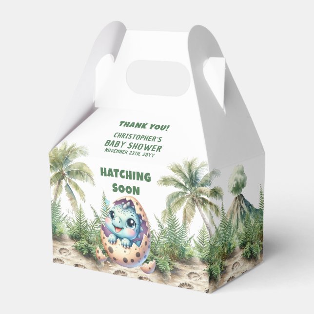 Hatching Bald Niedlich Dinosaur Baby Boy Gevor Box Geschenkschachtel (Vorderseite)