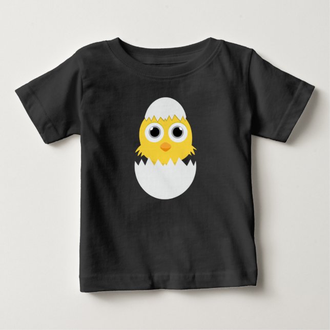 Hatching Cick Emoji new baby T-shirt (Vorderseite)