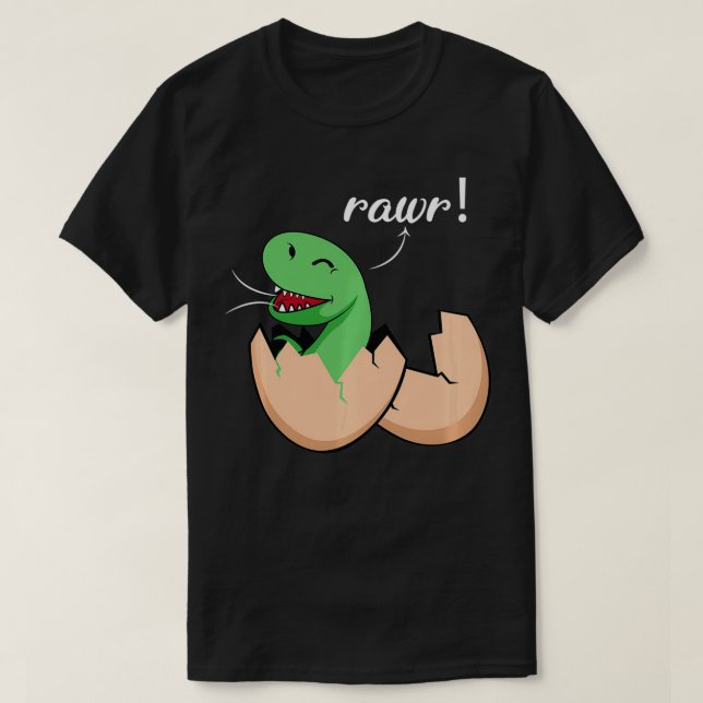 Hatching Rawr Dinosaur Fan Pullover  (Design vorne)