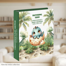 Hatching Soon Boy Album Personalisiert Dino Ei