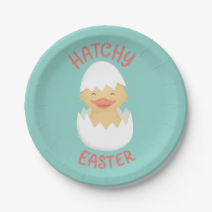 Hatchy Oaster niedliche Bruchküken Classic Pappteller