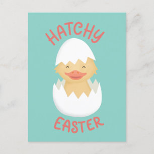 Hatchy Oaster niedliche Bruchküken Postkarte