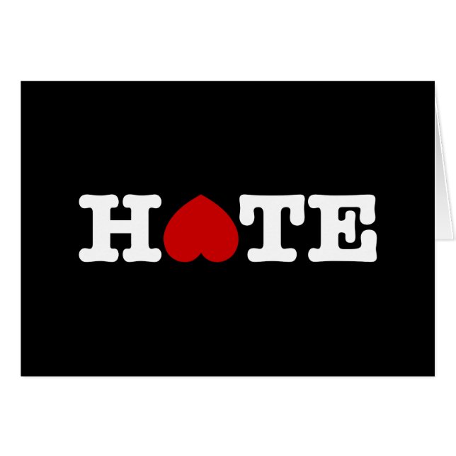 HATE CARD (Vorderseite (Horizontal))