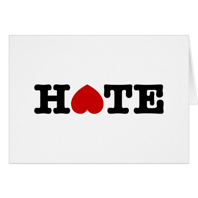 HATE CARD (Vorderseite (Horizontal))