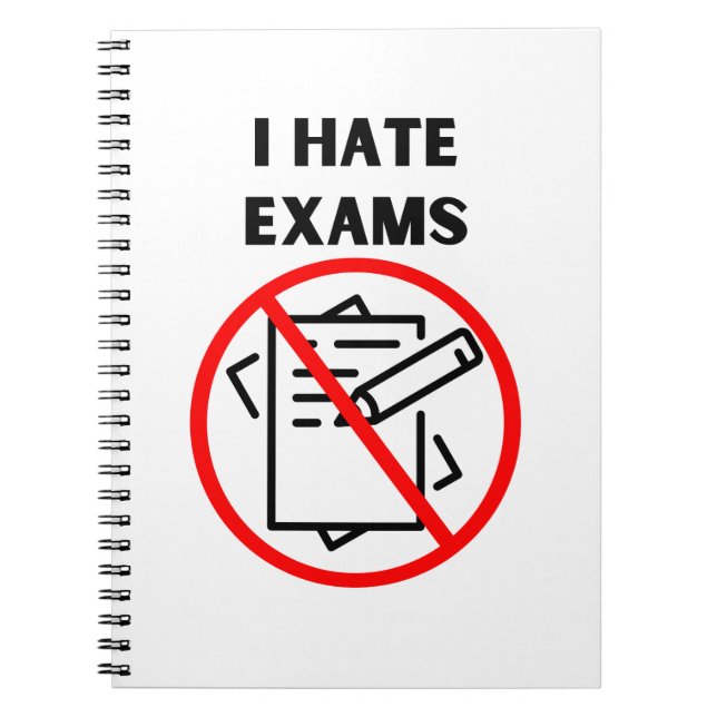 Hate Exams Notizblock (Vorderseite)