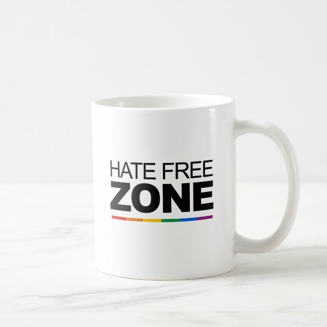 HATE FREE ZONE KAFFEETASSE (Rechts)