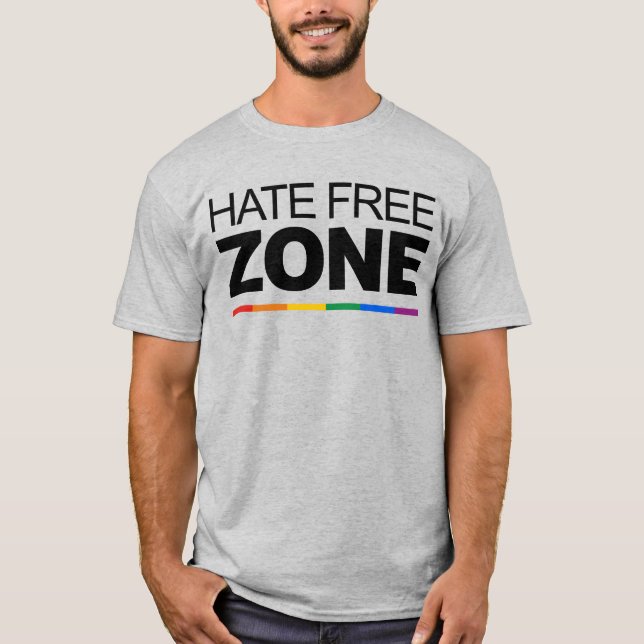HATE FREE ZONE T - Shirt (Vorderseite)