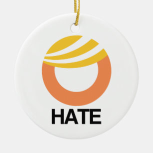 HATE (Trump) Keramik Ornament