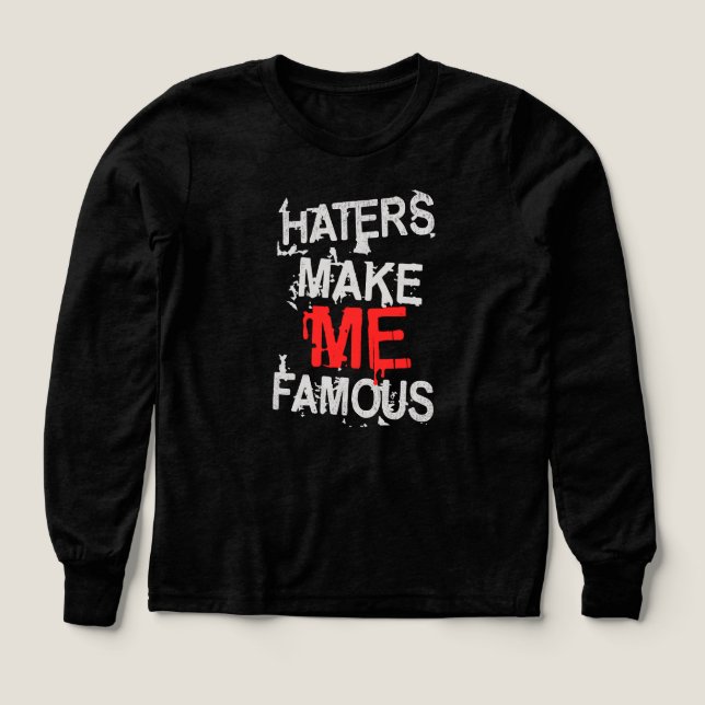 HATER MACHEN MICH BERÜHMT (Design Vorderseite)