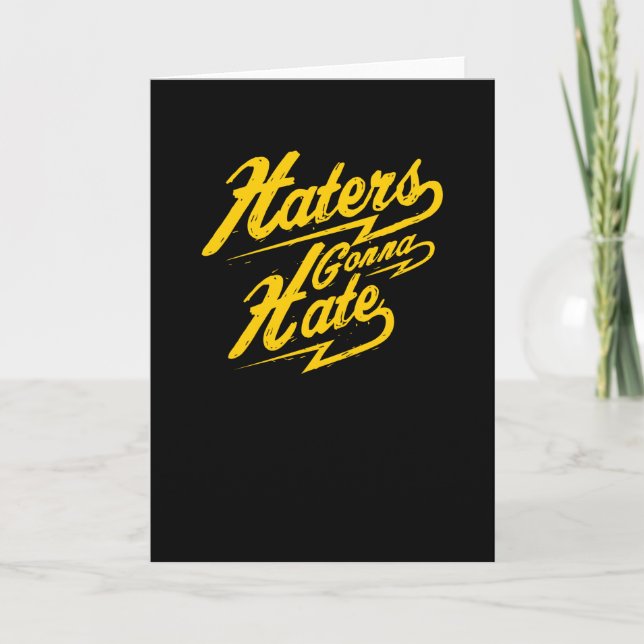 Haters Gonna Hass Karte (Vorderseite)