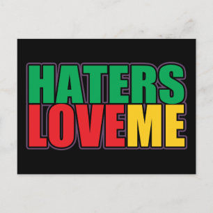 Haters Liebe Postkarte