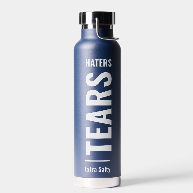 Haters Tars | Sarcastic Funny Sasso Water Flasche (Links)