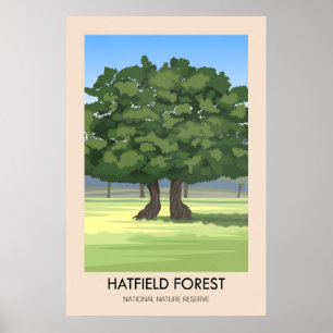 Hatfield Forest Reiseposter Poster