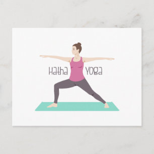 Hatha Yoga Postkarte