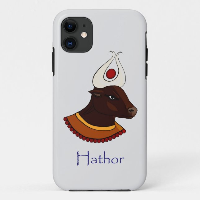 Hathor Ancient Egyptian Goddess Case-Mate iPhone Hülle (Rückseite)