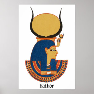 Hathor Antike ägyptische Göttin Poster