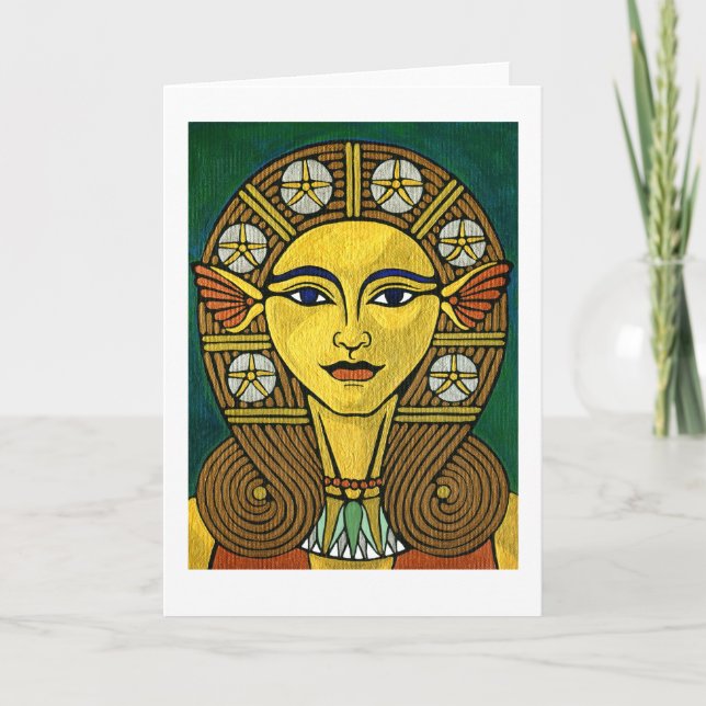 Hathor Greeting Card Karte (Vorderseite)