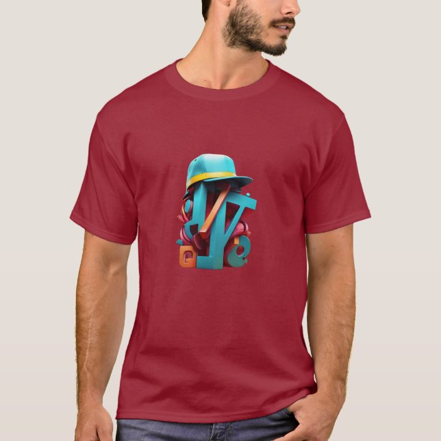 HATS: Angesagt-Hop-Inspiriert Threads T-Shirt (Vorderseite)