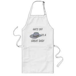 Hats Off-Gray Hat Lange Schürze