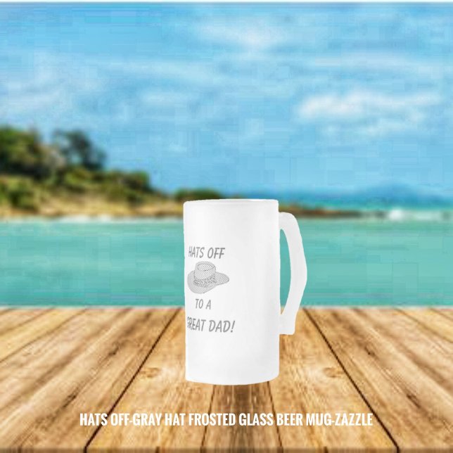 Hats Off-Gray Hat Mattglas Bierglas (Von Creator hochgeladen)