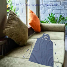 Hats Off-Gray Hat Schürze