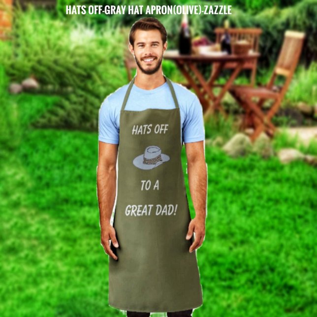 Hats Off-Gray Hat Schürze (Von Creator hochgeladen)