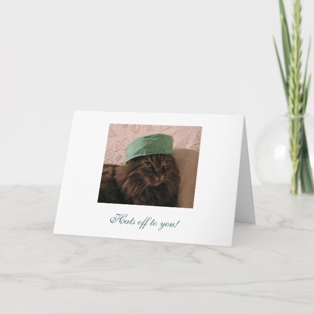 Hats off to you - Congratulations! Karte (Vorderseite)