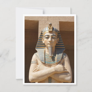 Hatshepsut Sphinx Female Pharao Statue Postkarte