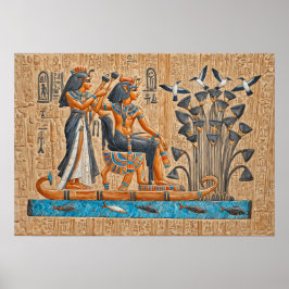 Hatshepsut Temple, Pharaonische Boote Poster