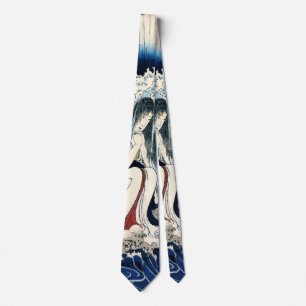 Hatsuhana unter Tonosawa Wasserfall Kuniyoshi Krawatte