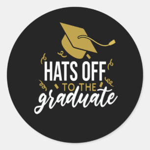 HATT BIS ZUM GRADUAT 2022 RUNDER AUFKLEBER