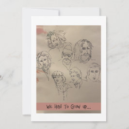 Hatte auf Geburtstagskarte aufwachsen! Einladung