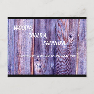 Hätte eine Postkarte   Holz