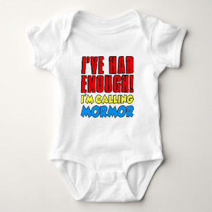 hatte genug Calling Mormor Baby Strampler