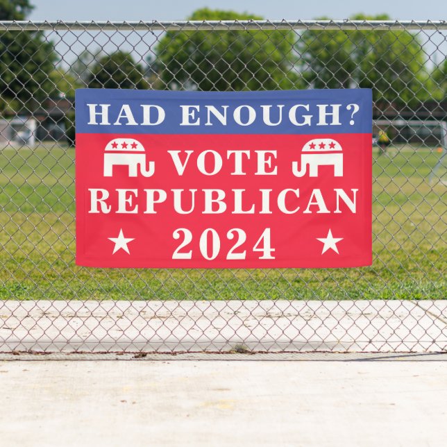 Hatte genug? Wahl der Republikaner 2024 Banner (Insitu)
