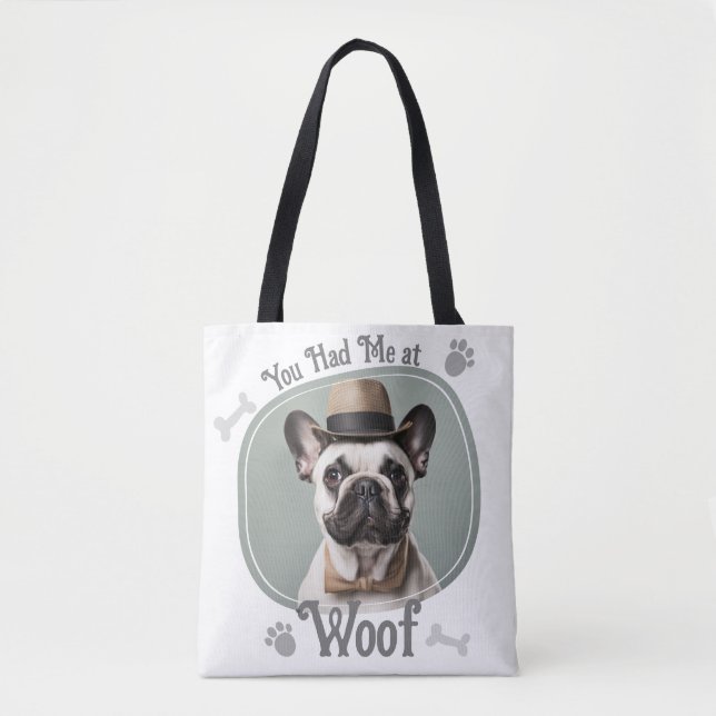 Hatte ich am Woof Pet Hund Foto Tasche (Vorderseite)
