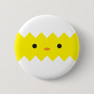 Hatted Chick Button