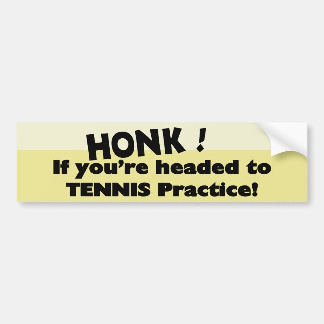 Hätten Sie Lust, Tennis zu üben Autoaufkleber (Vorne)