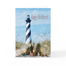 Hatteras Leuchtturm Strand Weihnachten - Weihnacht