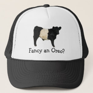Hättest du gerne ein Oreo? Gürtel-Galloway-Kuh Truckerkappe