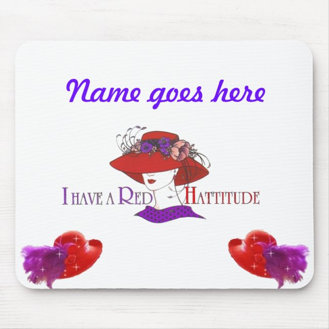 HATTITUDE MAUSUNTERLAGE MOUSEPAD (Vorne)