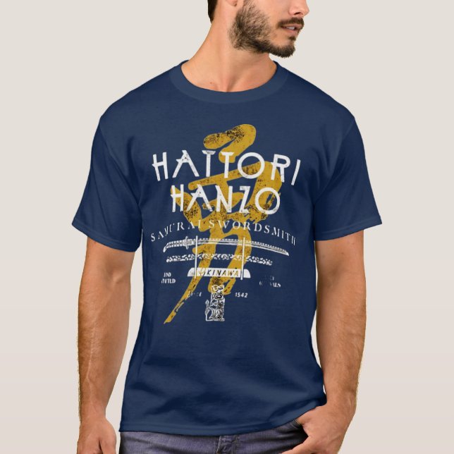 Hattori Hanzo Samurai Schwertschmied T-Shirt (Vorderseite)