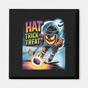 Hattrick oder Streich Funny Ice Hockey Halloween-K Magnet