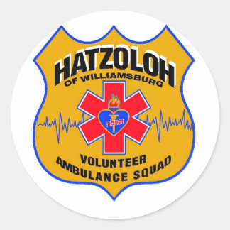 Hatzolah, Doktoraufkleber von Williamsburg Runder Aufkleber