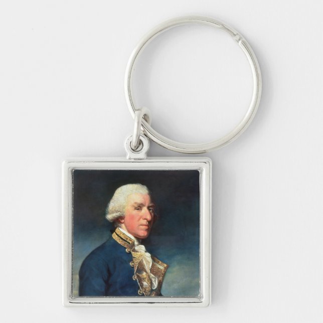 Haube des Admirals-Samuel, 1. Vicomte Hood 1784 Schlüsselanhänger (Vorne)