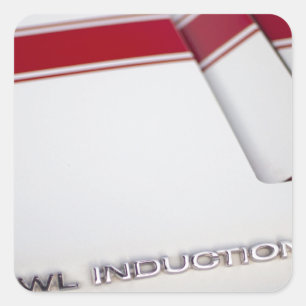 Hauben-Induktion durch Chevrolet Quadratischer Aufkleber