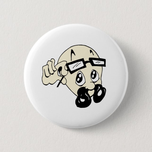 Hauben-Knopf Button (Vorderseite)